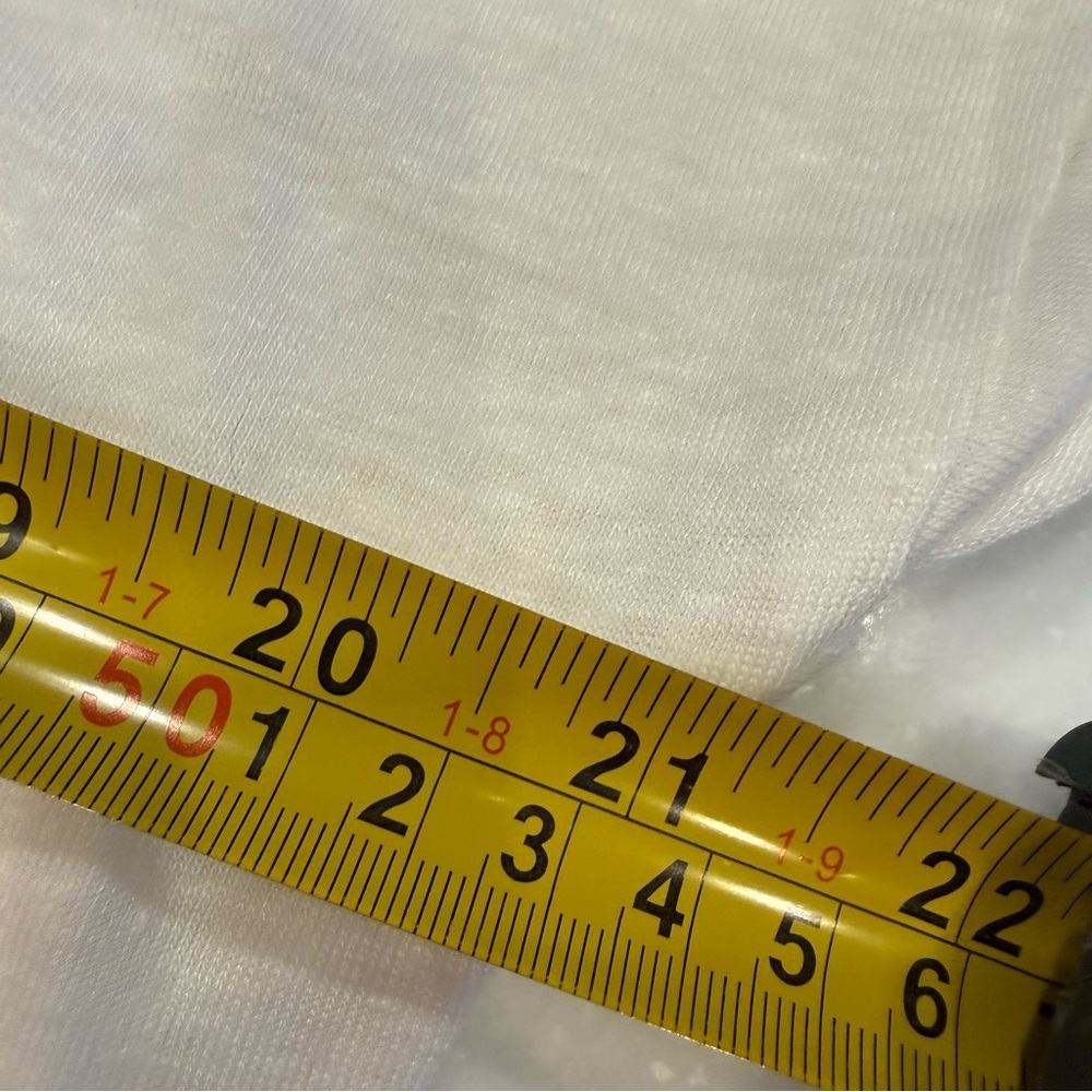 Lysse Women’s White Linen Top Scoop Neck High Low Hem Sz M - Picture 8 of 11